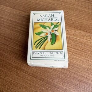 Sarah Michaels Vanilla Orchid Body Soap‎ Body Bar 3.25 oz VTG old stock *Flaws*